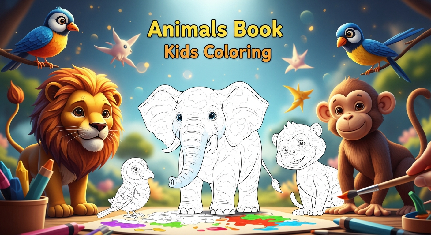 動物著色書:一款讓孩子們在玩樂中學習色彩與動物知識的絕佳免費應用程式,提供無廣告且易於使用的互動式體驗,激發無限創意潛能。